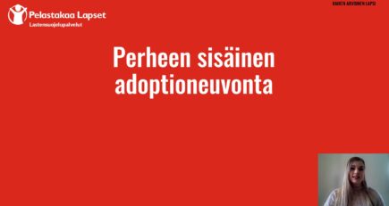 Perheen sisäinen adoptioneuvonta, esityksen kansi