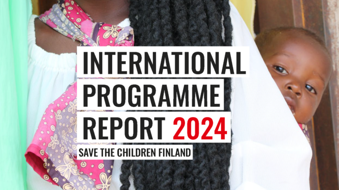 Save the Children Finland International Programme Report 2024