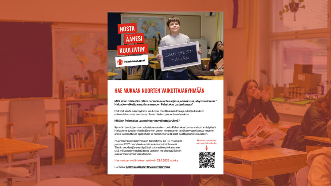 Kuva Nuorten vaikuttajaryhmän esitteestä